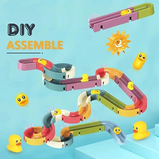 Baby Bath Toy - DIY Marble Race Run Set